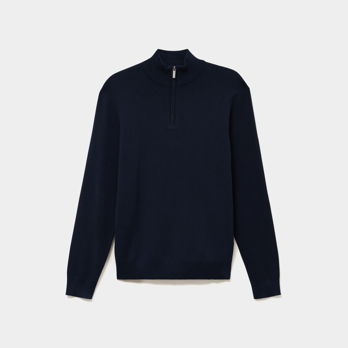 Pull camionneur manches longues bleu marine homme
