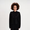 Sweat &agrave; capuche hoodie oversize noir femme