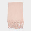 Écharpe à franges taupe femme