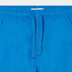 Short droit taille élastiquée à coulisse bleu garçon