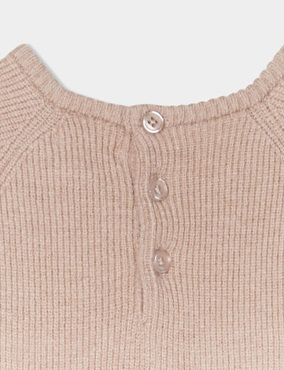 Ensemble 2 pièces tricot Kimbaloo taupe bébé garçon