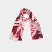 Foulard rectangulaire bordeaux femme