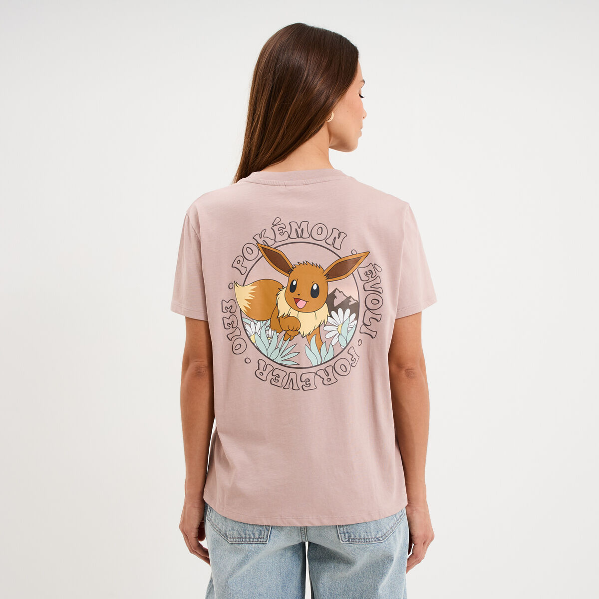 T-shirt coton manches courtes Pok&eacute;mon sable femme