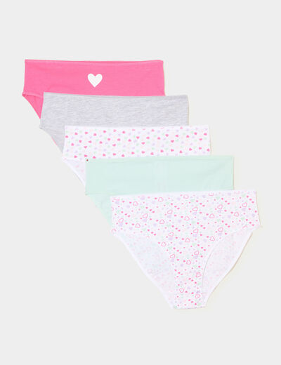 Lot 5 culottes coton ivoire fille