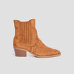 Bottines santiags à talons marron femme