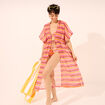Robe de plage longue multicolore femme