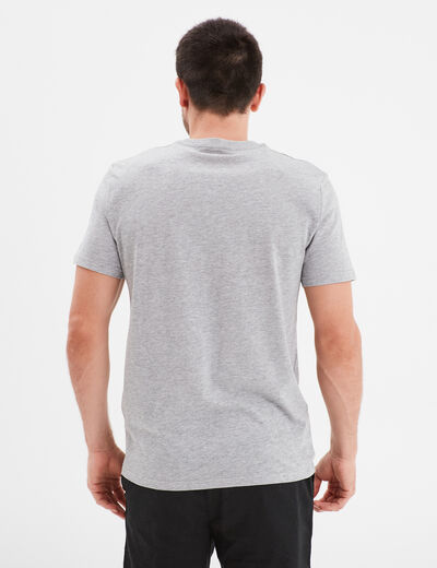 T-shirt en coton manches courtes gris homme