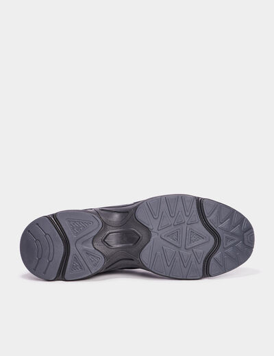 Baskets running à lacets noir homme