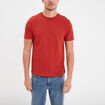 T-shirt en coton manches courtes rouge homme