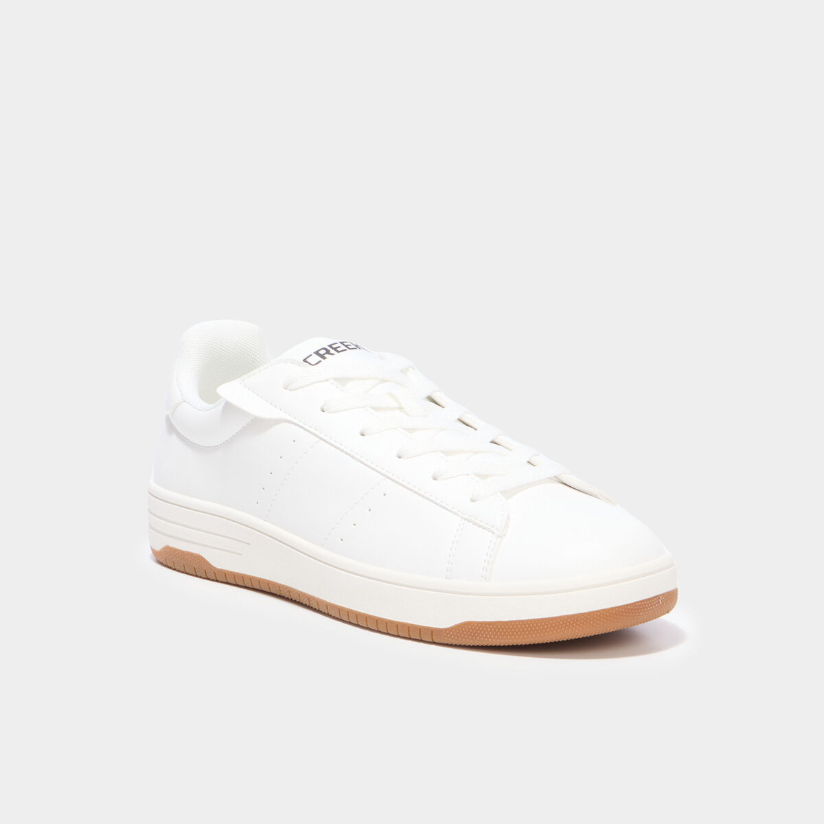 Tennis basses avec lacets blanc homme