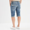 Bermuda short en jean regular denim double stone homme