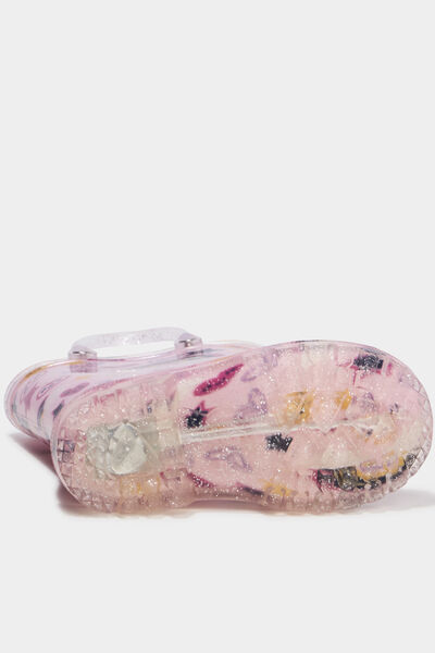 Bottes de pluie &agrave; paillettes rose b&eacute;b&eacute; fille