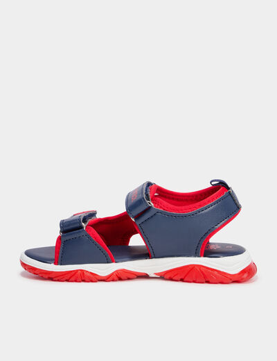 Sandales semelles lumineuses Paw Patrol bleu marine garçon