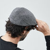 Casquette anglaise gris homme