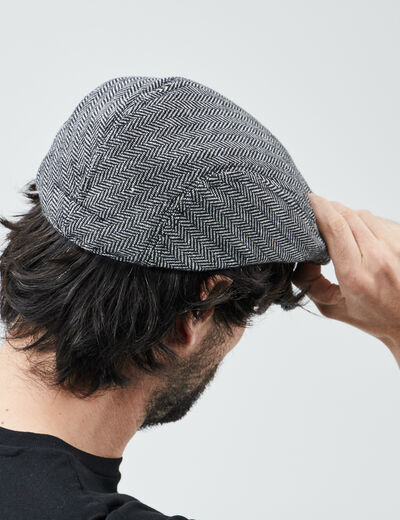 Casquette anglaise gris homme