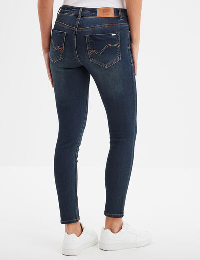 Jean stretch slim 7/8 ème denim dirty femme