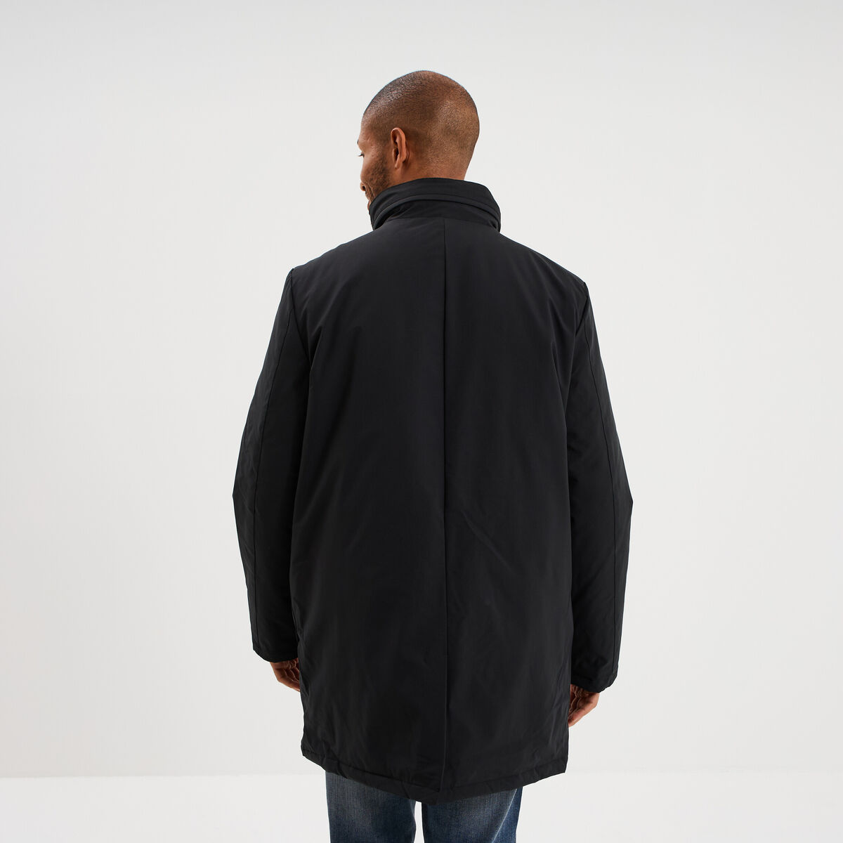Parka 3-en-1 d&eacute;perlante noir homme