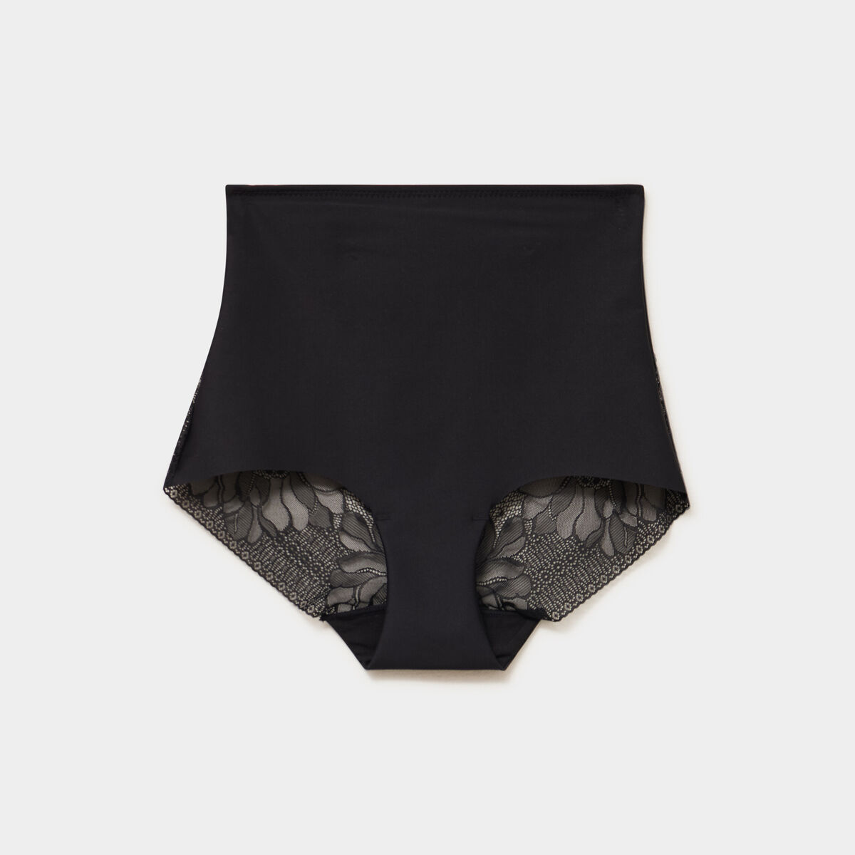 Culotte mi haute gainante sans couture noir femme