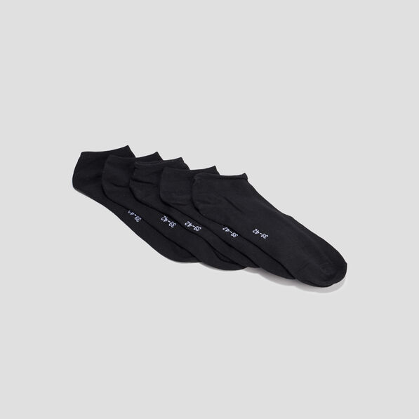 Lot 5 paires chaussettes noir homme