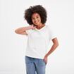 T-shirt avec broderie coton Creeks blanc femme