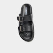 Mules avec boucles noir femme