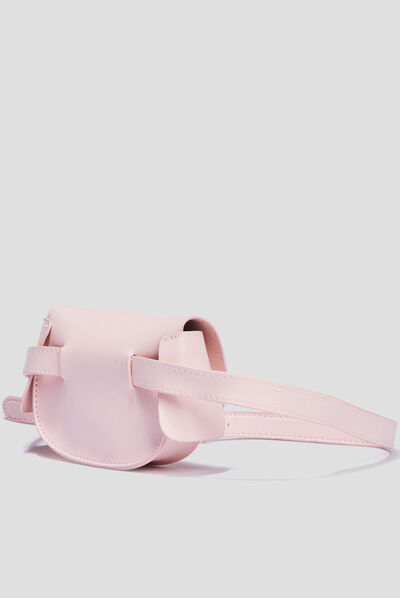 Ceinture avec pochette rose fille