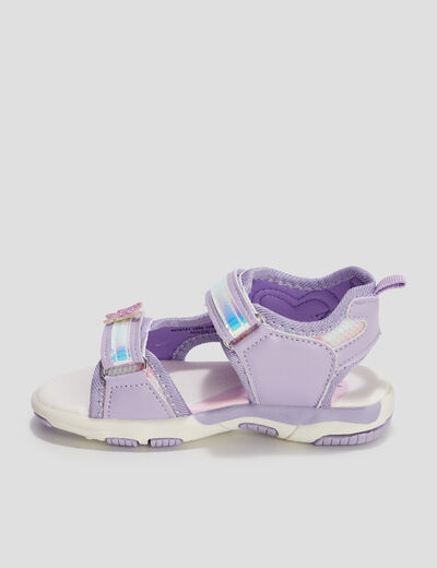Sandales à scratchs multicolore fille