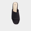 Mules à talons noir femme