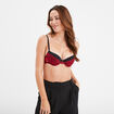 Soutien-gorge corbeille micro dentelle rouge femme