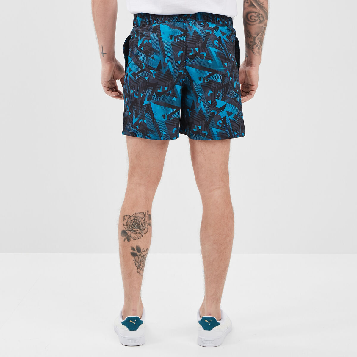 Short de bain noir homme