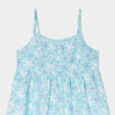 Robe courte à bretelles fines bleu clair fille