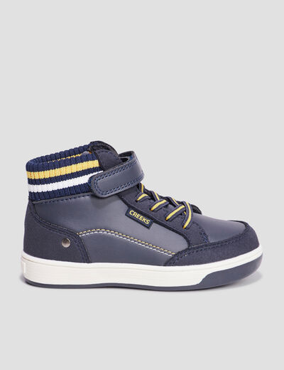 Baskets montantes Creeks Kaby bleu marine garçon