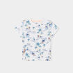 T-shirt manches courtes coton Creeks ecru bébé garçon