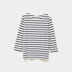 T-shirt manches 3/4 avec boutons coton ecru femme