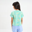 T-shirt cropped manches courtes Stitch multicolore fille