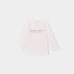 T-shirt manches longues coton blanc bébé fille