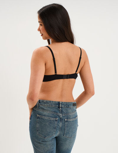 Soutien-gorge embo&icirc;tant padd&eacute; noir femme