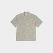 Chemise en coton manches courtes vert kaki homme