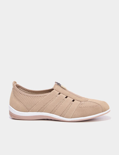 Derbies pied large sable femme