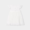 Robe cérémonie en dentelle blanc bébé fille
