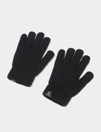 Gants noir mixte