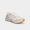 Baskets running &agrave; lacets sable femme