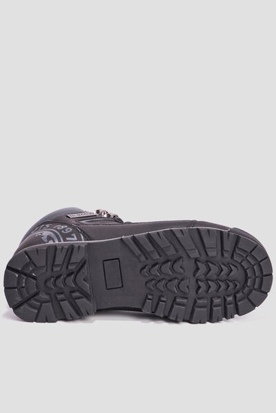 Bottines à lacets Trappeur Babino noir garçon