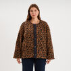 Veste r&eacute;versible matelass&eacute;e d&eacute;perlante noir femme grande taille