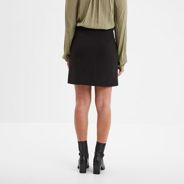 Jupe courte crayon noir femme