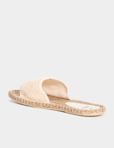 Mules semelles cordes multicolore femme