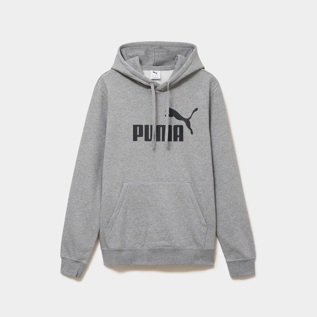 Sweat hoodie &agrave; capuche molleton Puma gris homme