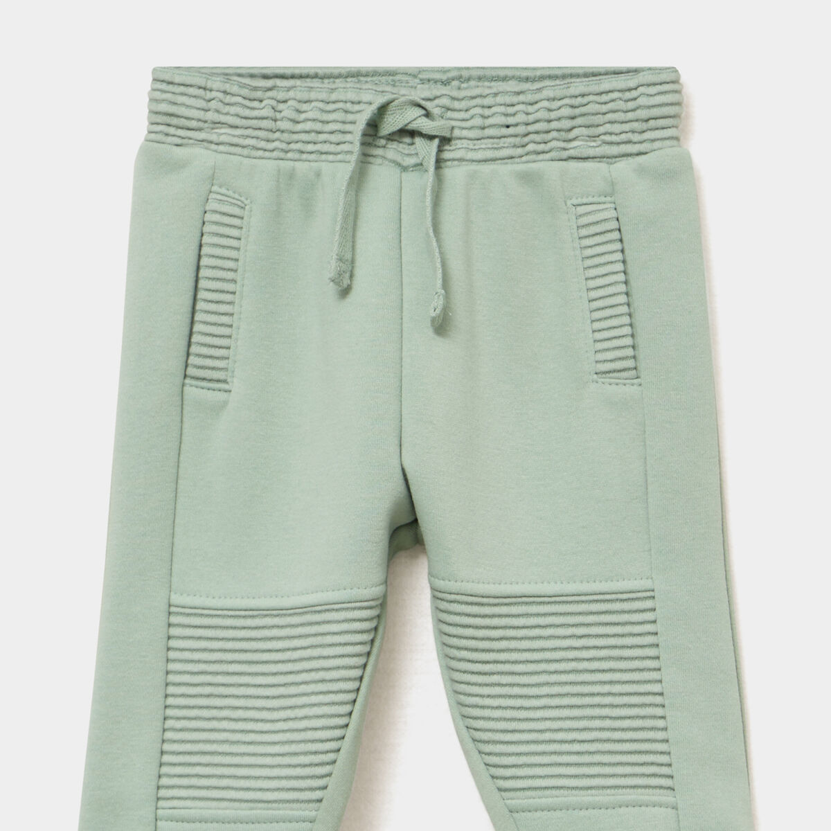Pantalon de jogging molletonn&eacute; vert pastel b&eacute;b&eacute; gar&ccedil;on