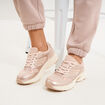 Baskets running rose femme