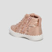 Baskets montantes zippées Creeks rose bébé fille